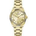 Guess Guess Dress GW0687L2  GW0687L2 кварцевые женские часы золотой циферблат, браслет сталь с ip покрытием — вид спереди